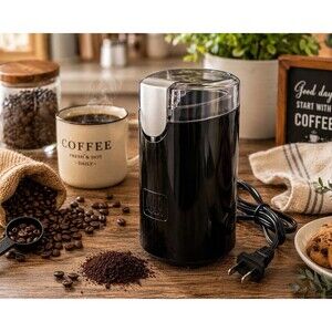 Toastmaster Coffee Bean Grinder TM-100CG Electric Black Tested Working